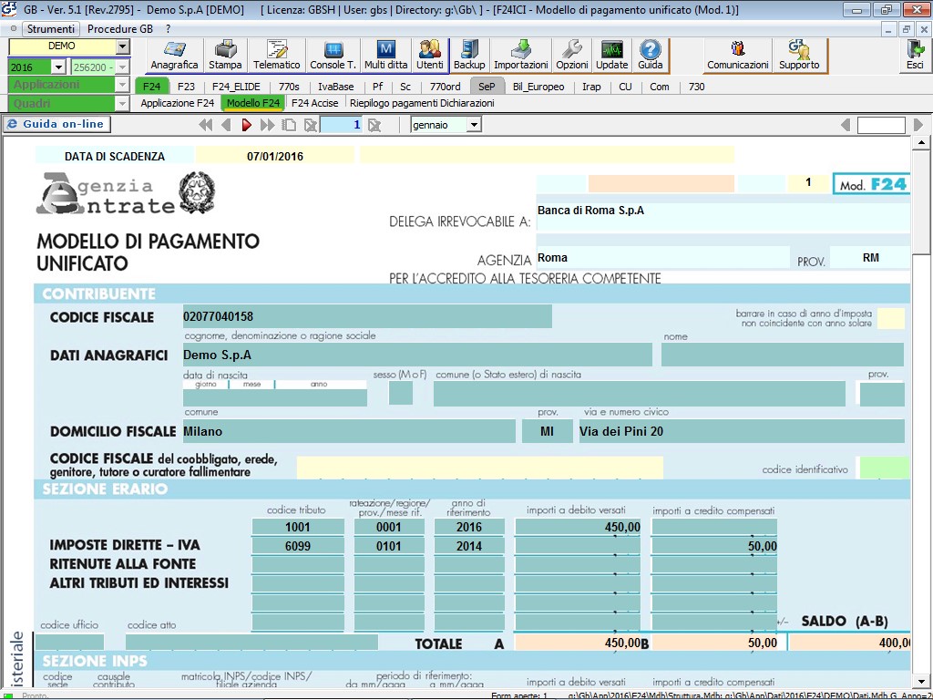 Modello F24